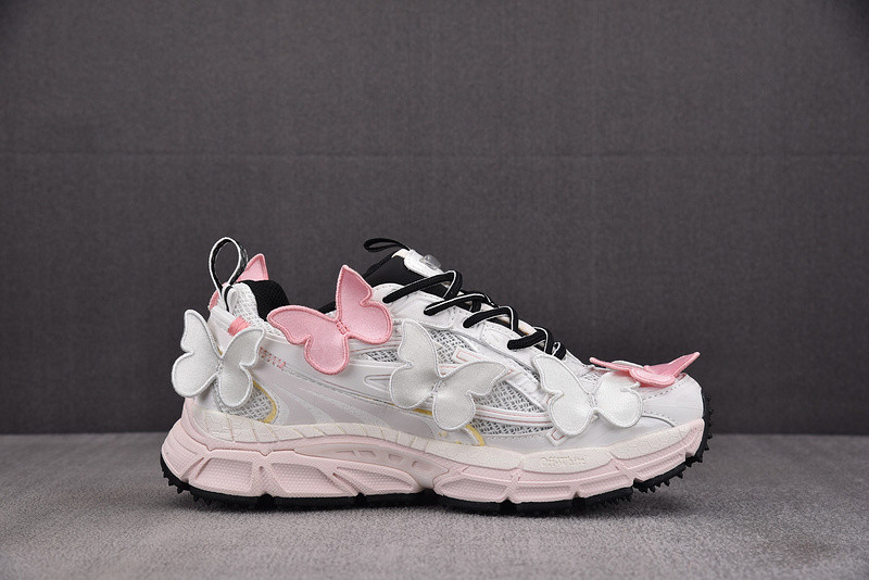 OFF-WHITE Be Right Back Pink White Butterflies