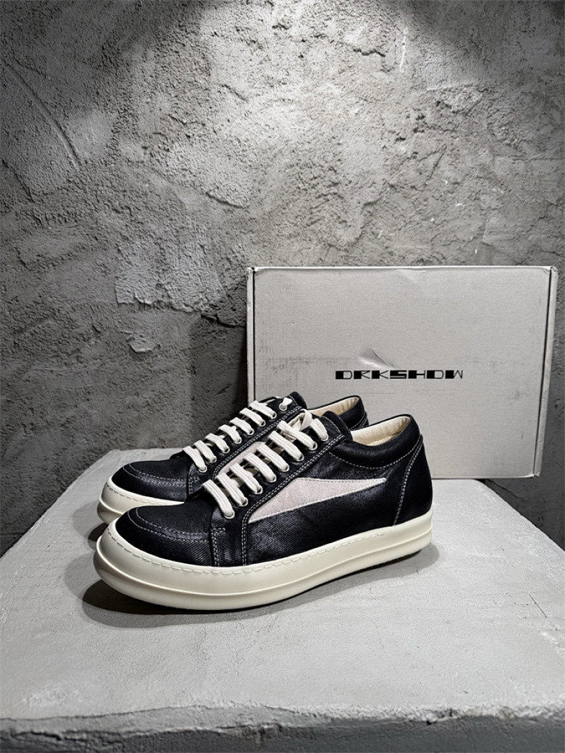 R*ck O*ens Leather Sneakers