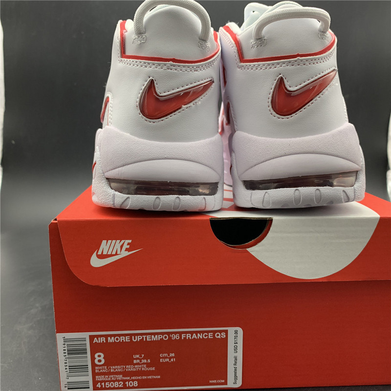 Nike Air More Uptempo White Varsity Red Outline 415082-108