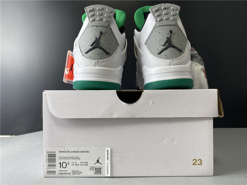 Jordan 4 Retro Lucid Green Rasta AQ9129-100