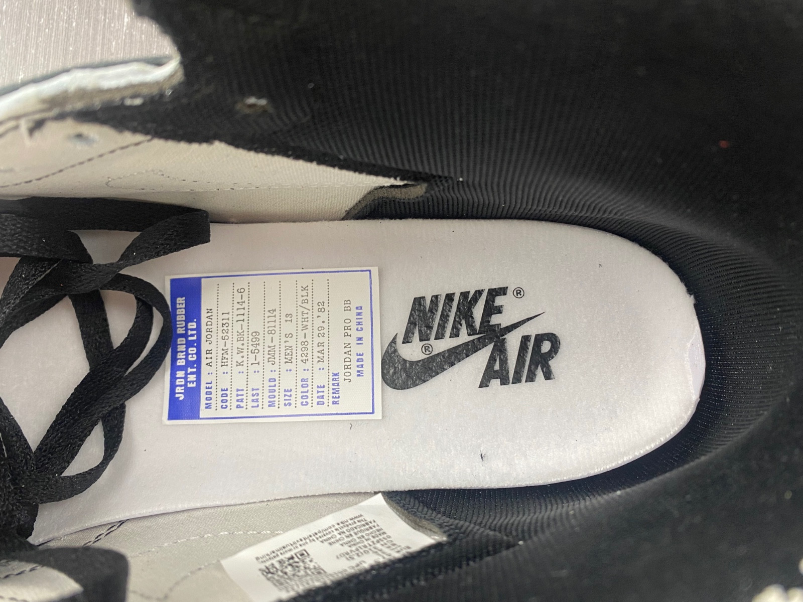 Jordan 1 Retro High 85 Black White (2023) - BQ4422-001