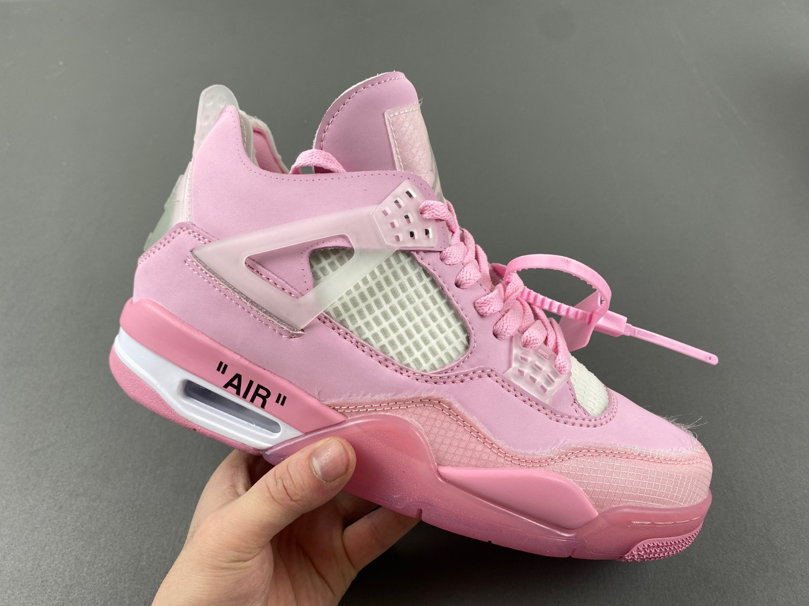 JORDAN 4 RETRO X OW PINK